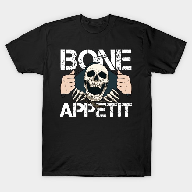 Halloween Costume Scary Skeleton Skull Face Horror Party T-Shirt by melostore